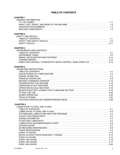 CASE 750L 850L Bulldozer Operators Manual - Image 4