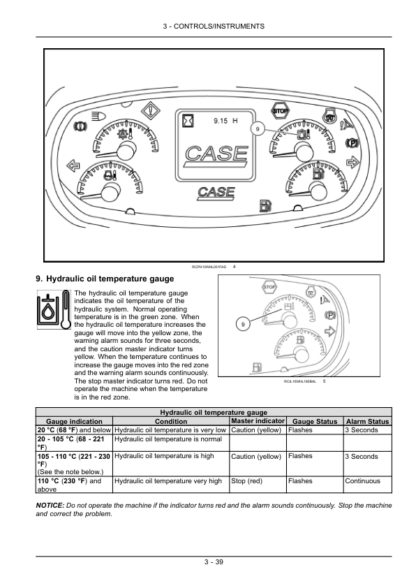 CASE 821F 921F Tier 4 Wheel Loader Operators Manual - Image 15