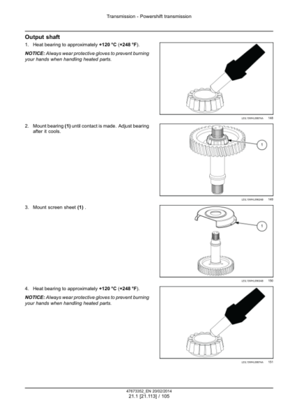 CASE 821F 921F Tier 4b Engine and Transmission Service Manual - Image 11