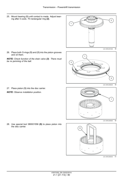 CASE 821F 921F Tier 4b Engine and Transmission Service Manual - Image 10