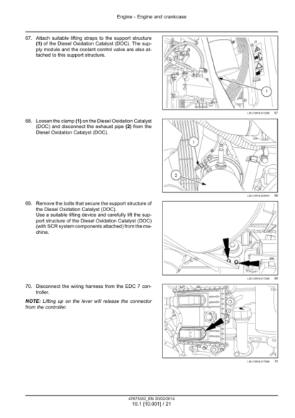 CASE 821F 921F Tier 4b Engine and Transmission Service Manual - Image 14