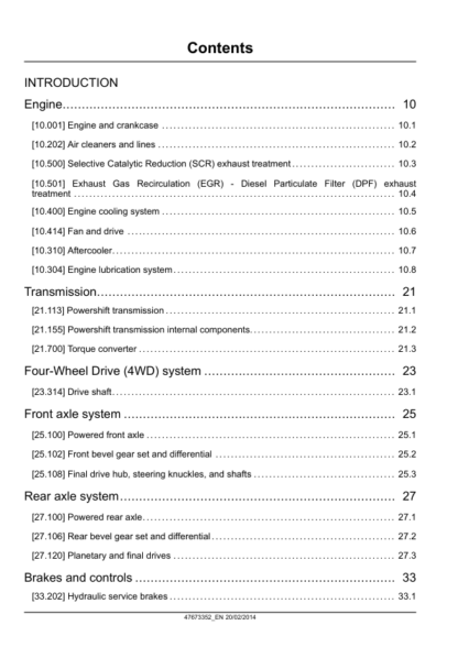 CASE 821F 921F Tier 4b Wheel Loader Service Manual - Image 3