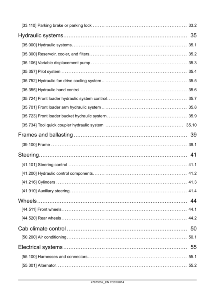 CASE 821F 921F Tier 4b Wheel Loader Service Manual - Image 4