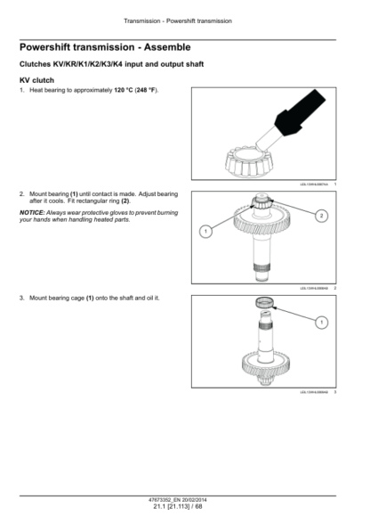 CASE 821F 921F Tier 4b Wheel Loader Service Manual - Image 10