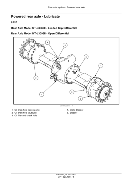 CASE 821F 921F Tier 4b Wheel Loader Service Manual - Image 13