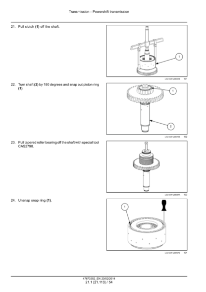 CASE 821F 921F Tier 4b Wheel Loader Service Manual - Image 9