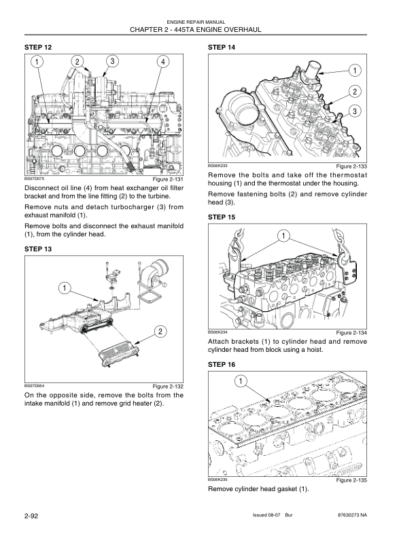 CASE F4GE F4HE Engine Repair Service Manual - Image 7
