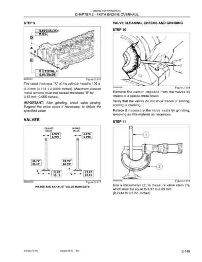 CASE F4GE F4HE Engine Repair Service Manual - Image 9