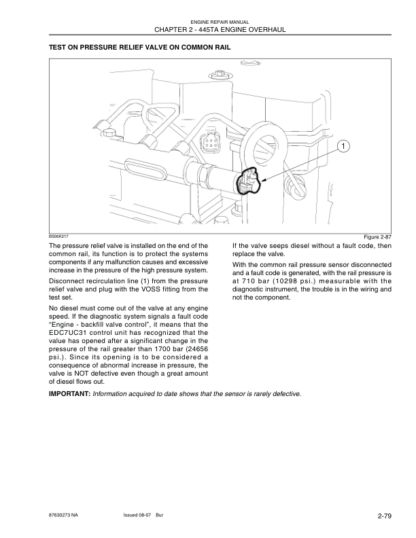 CASE F4GE F4HE Engine Repair Service Manual - Image 11