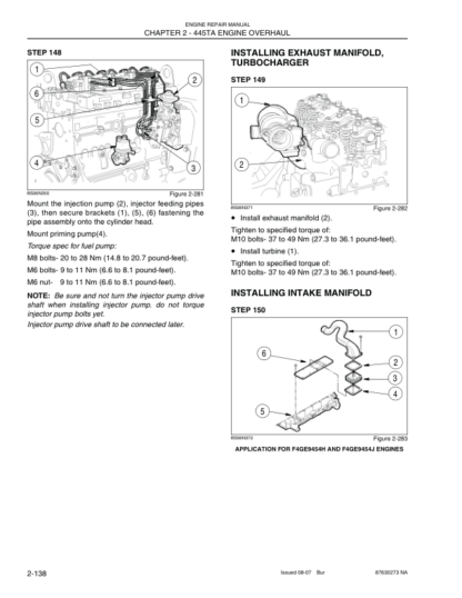 CASE F4GE F4HE Engine Repair Service Manual - Image 8