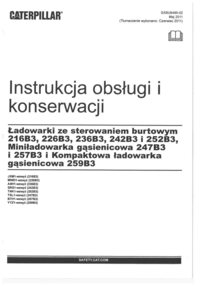 CAT 216B3 instrukcja obsługi i konserwacji - Image 2