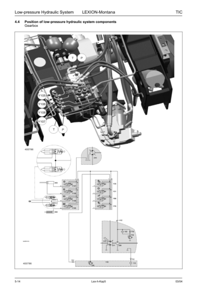 CLAAS Lexion 470-420 Technical Systems, Hydraulic System - Image 14