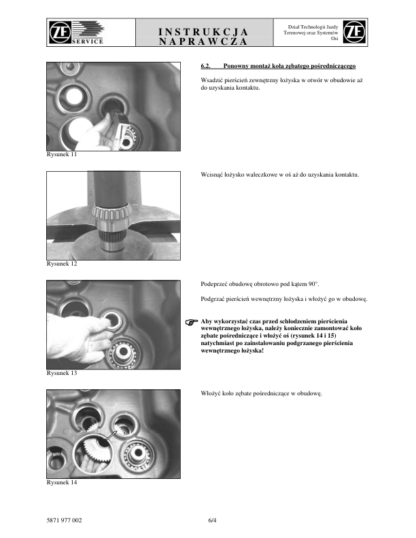 DEUTZ ECCOM 1.5 Instrukcja Napraw Przekładni - Image 9