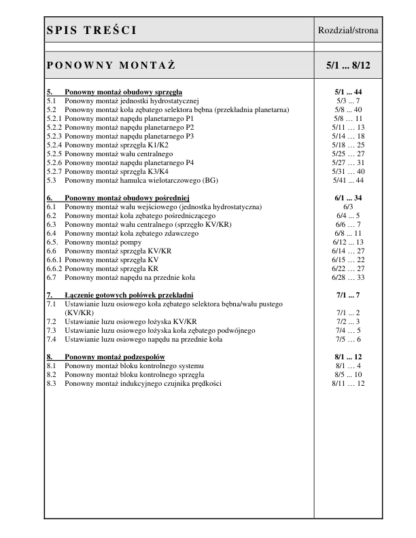 DEUTZ ECCOM 1.5 Instrukcja Napraw Przekładni - Image 8