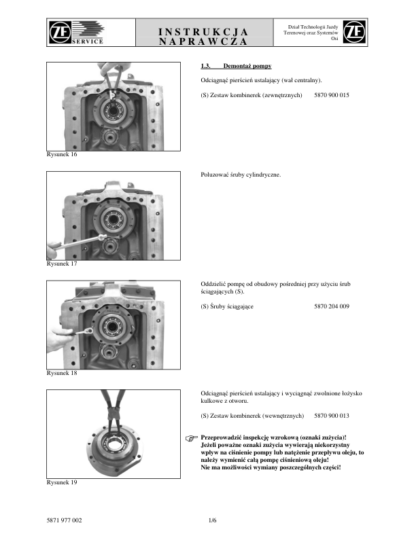 DEUTZ ECCOM 1.5 Instrukcja Napraw Przekładni - Image 11