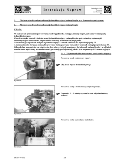 DEUTZ T-7336 PS Instrukcja Napraw przekładni - Image 5