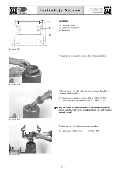 DEUTZ ZF Oś tylna T-7336 Instrukcja Napraw - Image 8