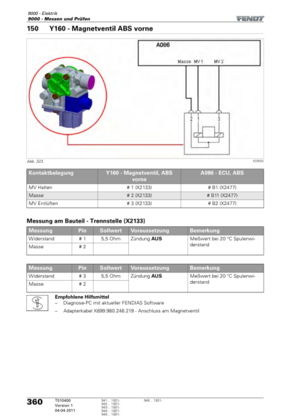 FENDT 941 942 943 944 945 Electric Workshop Manual - Image 7