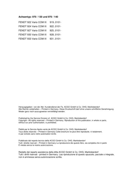 FENDT DANA MO970S10 Axle Workshop Manual - Image 3