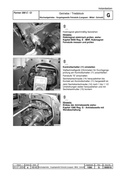 FENDT Farmer 200 Farmer 300 Service Manual - Image 7