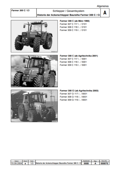 FENDT Farmer 200 Farmer 300 Service Manual - Image 2