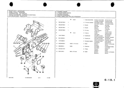 FERMEC 700 800 900 Backhoe Loader Parts Catalog - Image 7