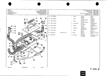 FERMEC 700 800 900 Backhoe Loader Parts Catalog - Image 8