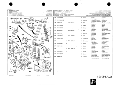 FERMEC 700 800 900 Backhoe Loader Parts Catalog - Image 9
