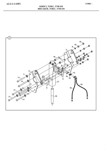 Hidromek HMK 102B Backhoe Loader Parts Catalog - Image 12