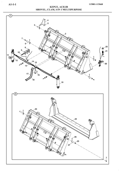 Hidromek HMK 102B Backhoe Loader Parts Catalog - Image 5