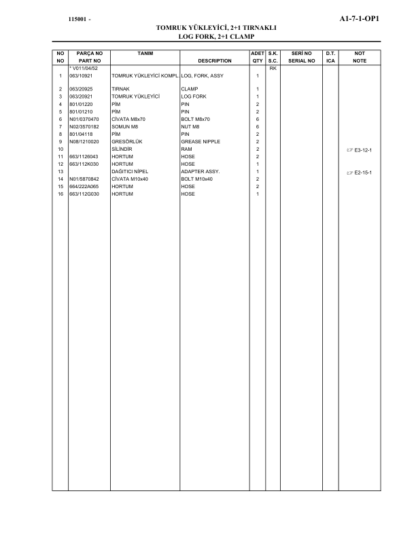 Hidromek HMK 102B Backhoe Loader Parts Catalog - Image 11