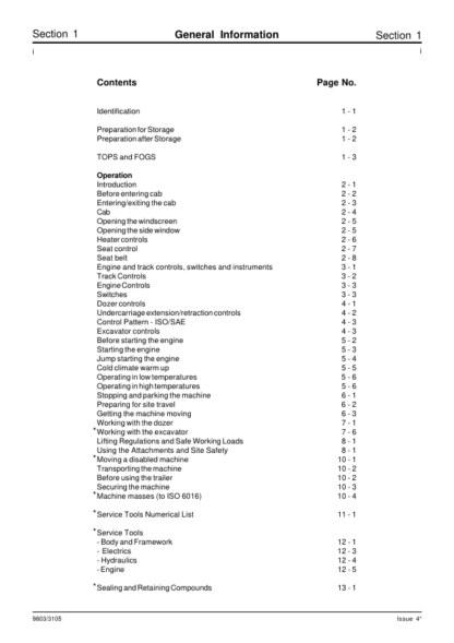 JCB 8013 8015 8017 0817 Service Manual - Image 4