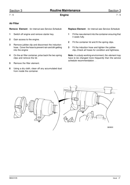 JCB 8013 8015 8017 0817 Service Manual - Image 14