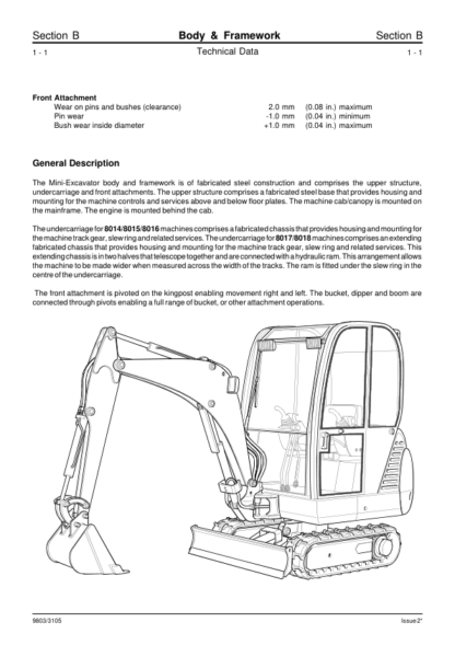 JCB 8013 8015 8017 0817 Service Manual - Image 6