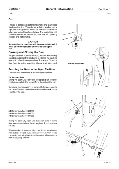 JCB 8013 8015 8017 0817 Service Manual - Image 7