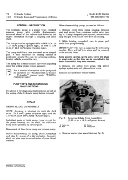 John Deere 2120 Tractor Service Manual - Image 8
