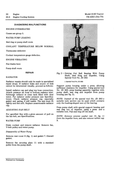 John Deere 2120 Tractor Service Manual - Image 10