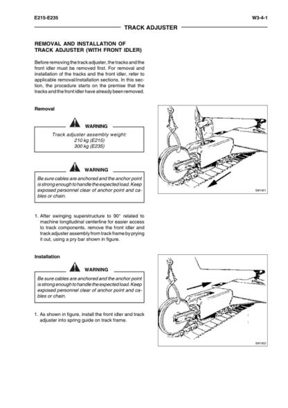 KOBELCO E215 E235 Excavator Workshop Manual - Image 14