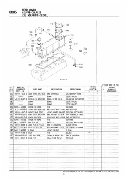 Kubota V3600-E3B-EU-ZH4 Diesel Engine Parts Manual - Image 4