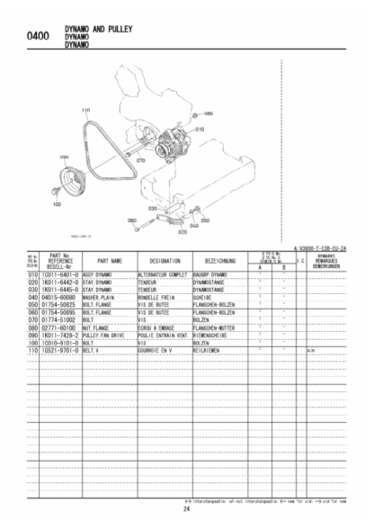 Kubota V3600-T-E3B-EU-Z4 Diesel Engine Parts Manual - Image 8