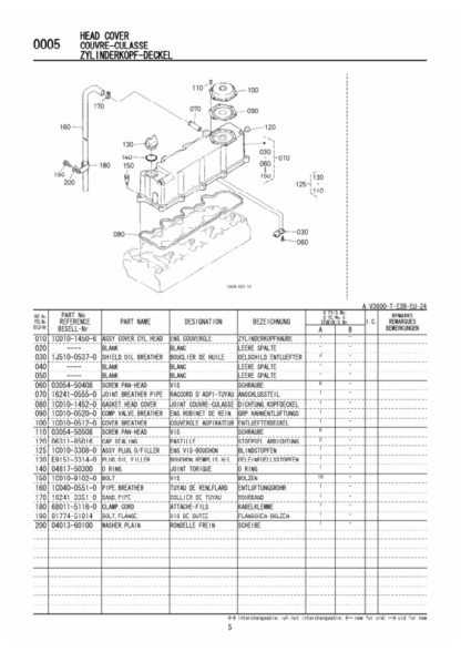 Kubota V3600-T-E3B-EU-Z4 Diesel Engine Parts Manual - Image 7