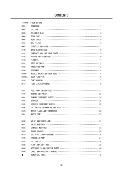 Kubota V3800DI-T-E2B-EU-Z4 Diesel Engine Parts Manual - Image 4