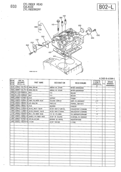 Kubota Z402-B Aixam-1 Diesel Engine Parts Manual - Image 6