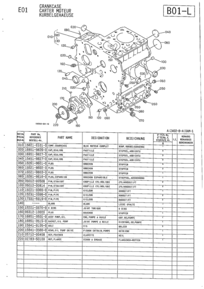 Kubota Z402-B Aixam-1 Diesel Engine Parts Manual - Image 8