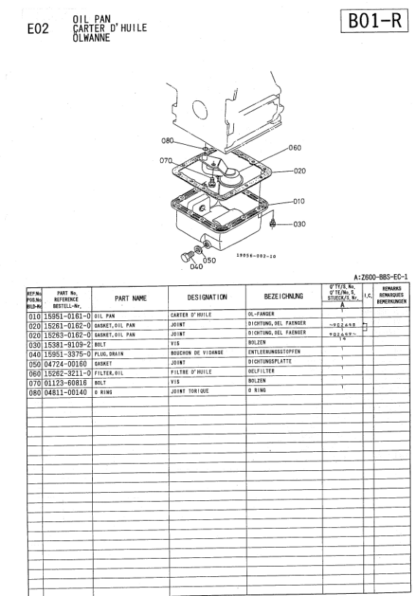 Kubota Z600-BBS Diesel Engine Parts Manual - Image 5