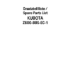 Kubota Z600-BBS-EC-1 Diesel Engine Parts Manual - Image 3