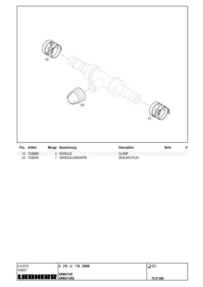 Liebher A316 Excavator Parts Catalog - Image 9