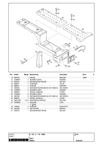 Liebher A316 Excavator Parts Catalog - Image 8