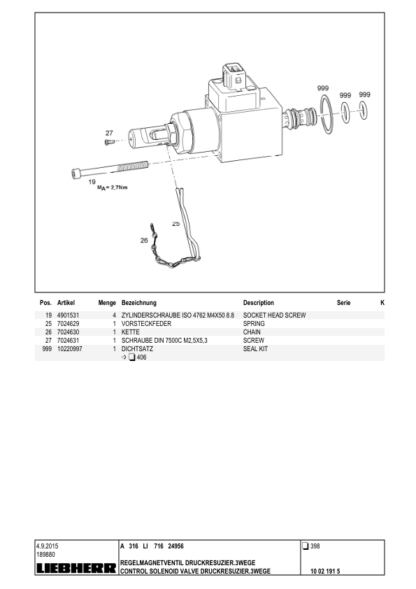 Liebher A316 Excavator Parts Catalog - Image 7