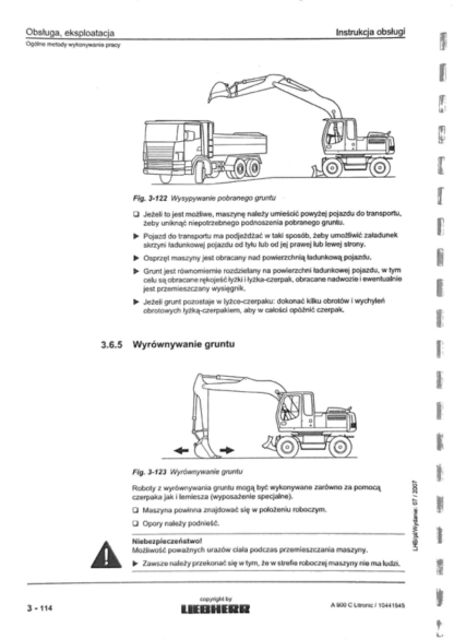 Liebherr A900 C Litronic Instrukcja obsługi i konserwacji - Image 8